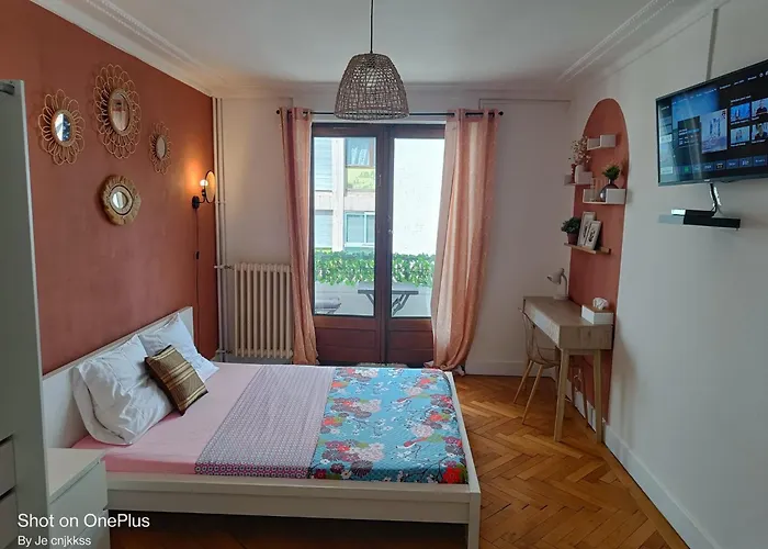 Belle Chambre D\'Hote Avec Balcon Prive - 3 Mins Gare Annemasse - Geneve Acces Direct